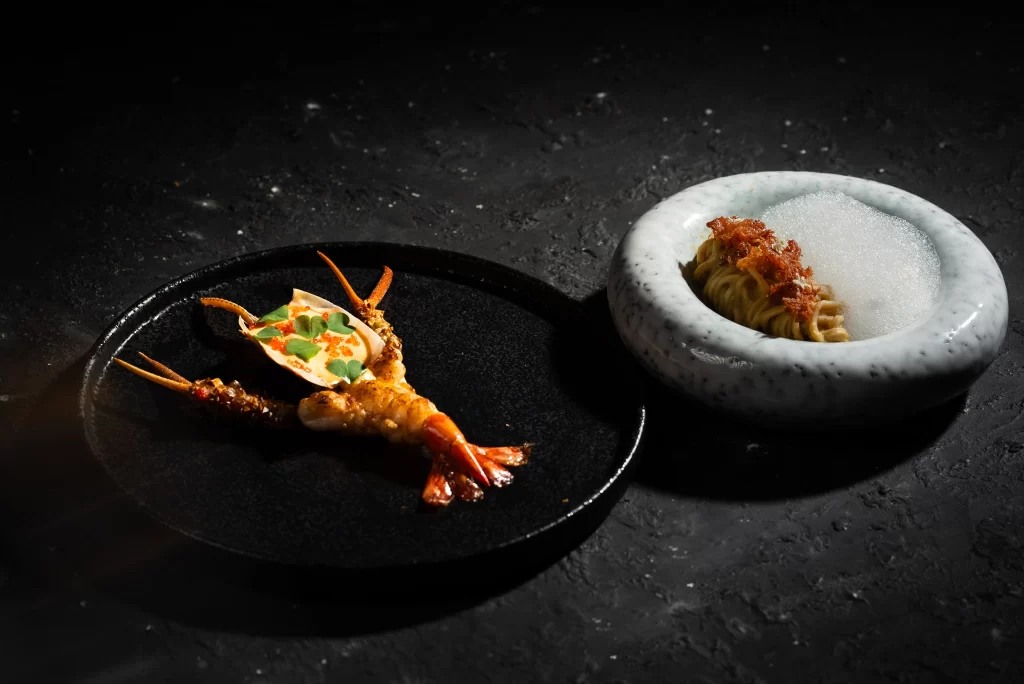 Creative Vietnamese tasting menu course at Nén Danang, Michelin Green Star restaurant