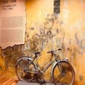 Antique Bike exhibit in Danang Museum