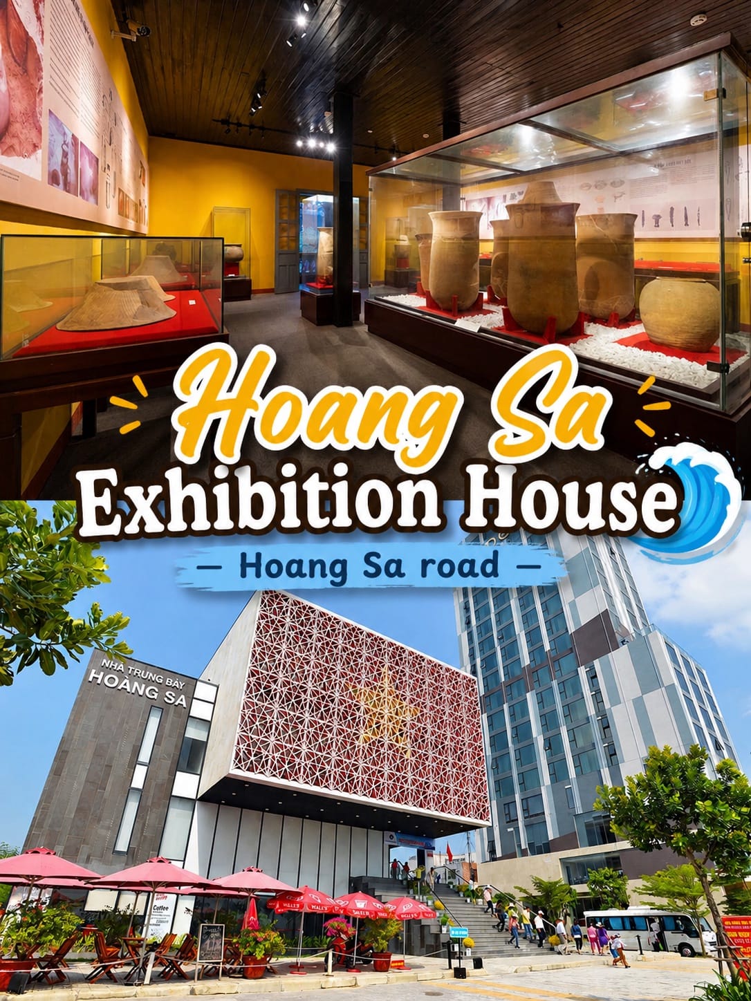 Hoang Sa Exhibition House on Hoang Sa road, Son Tra, Da Nang – exterior and artefact displays